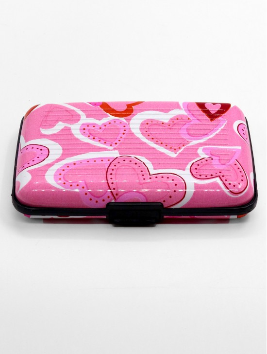 HEART PRINTS CREDIT CARD WALLET